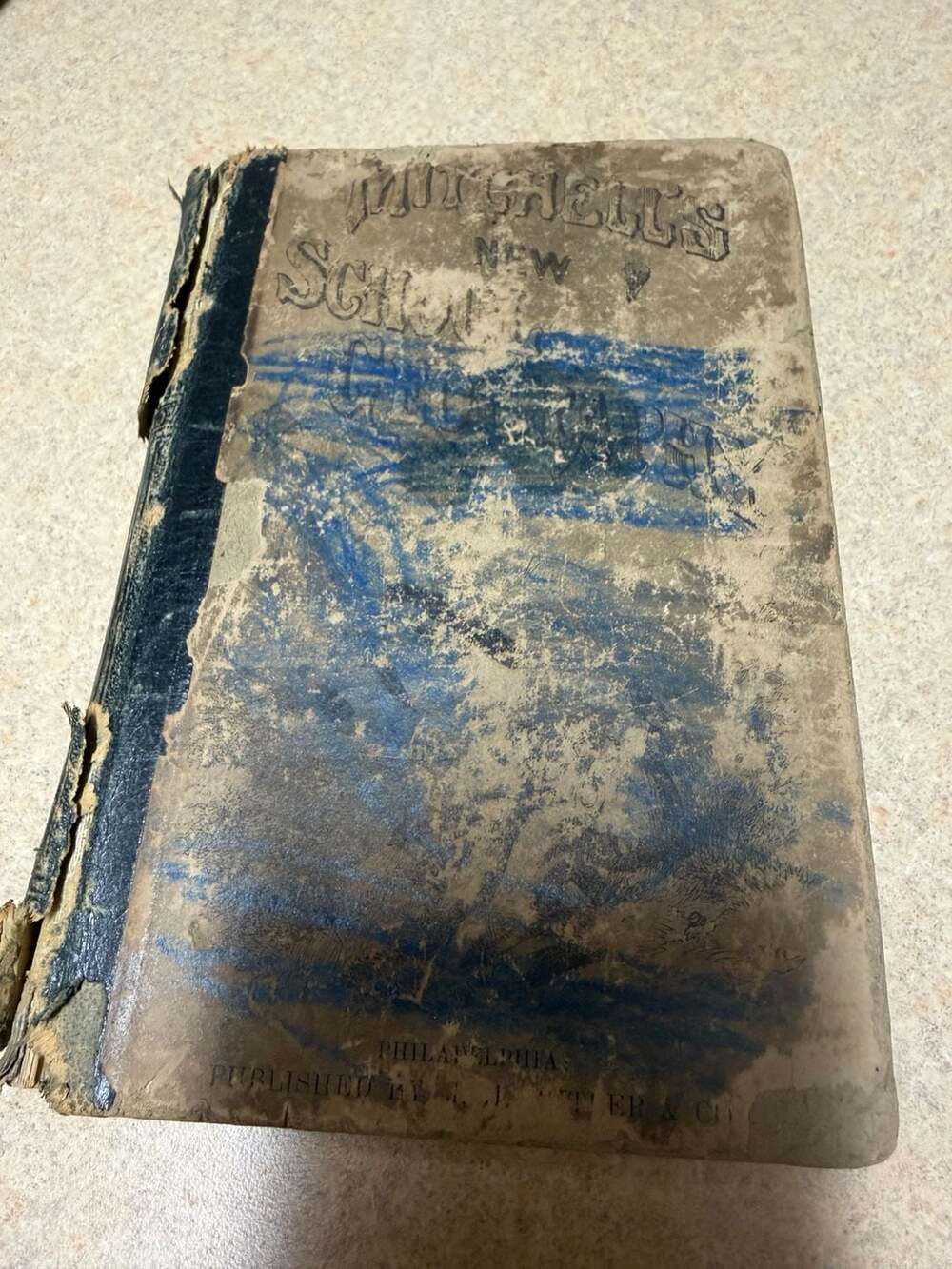 Mitchell's New School Geography Antique School Book Published J H Butler vintage